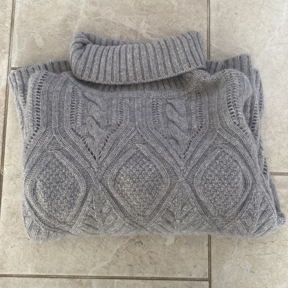 Magaschoni Cashmere Wool Blend Knit Turtleneck - Picture 12 of 12